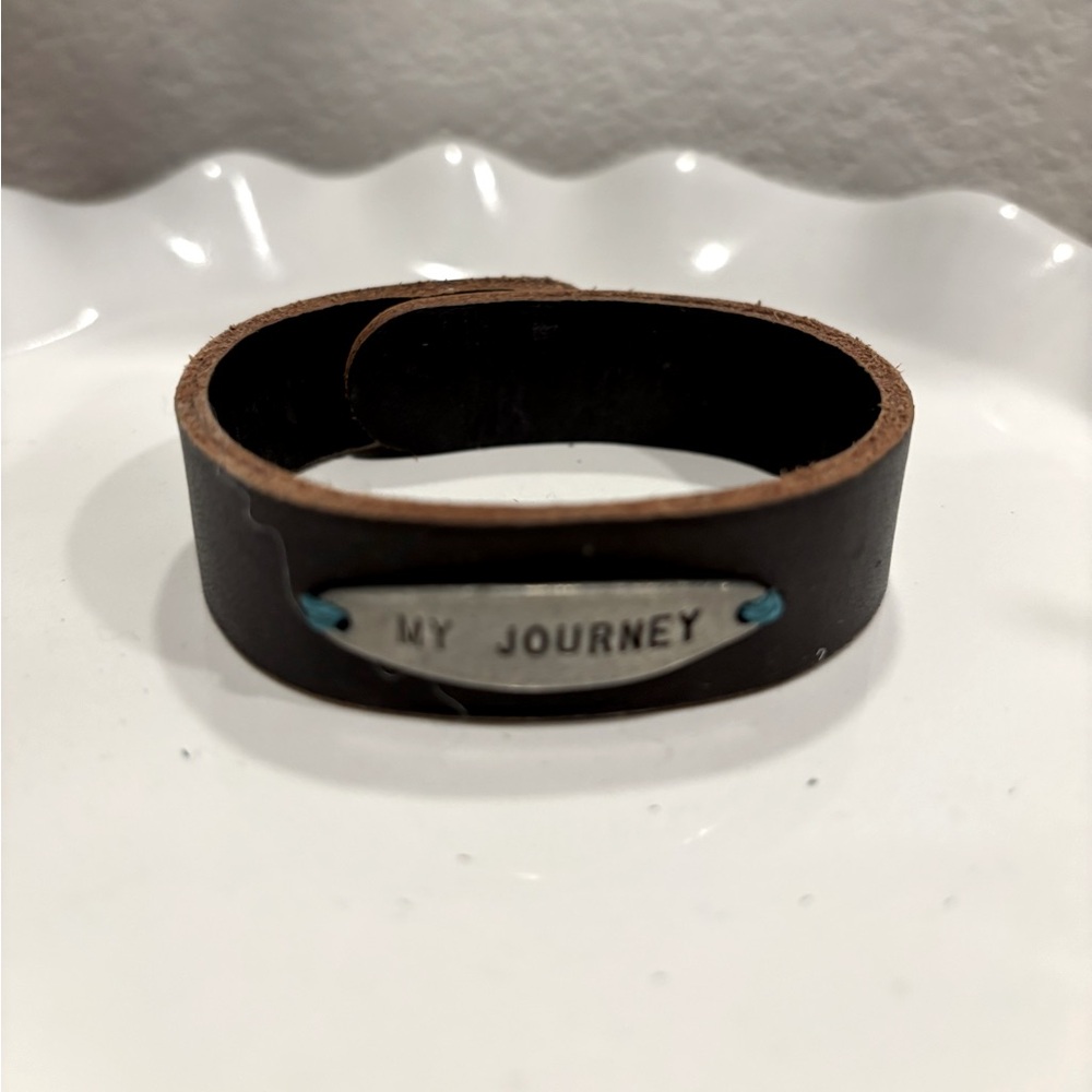 Jewel Kade My Journey Leather Bracelet